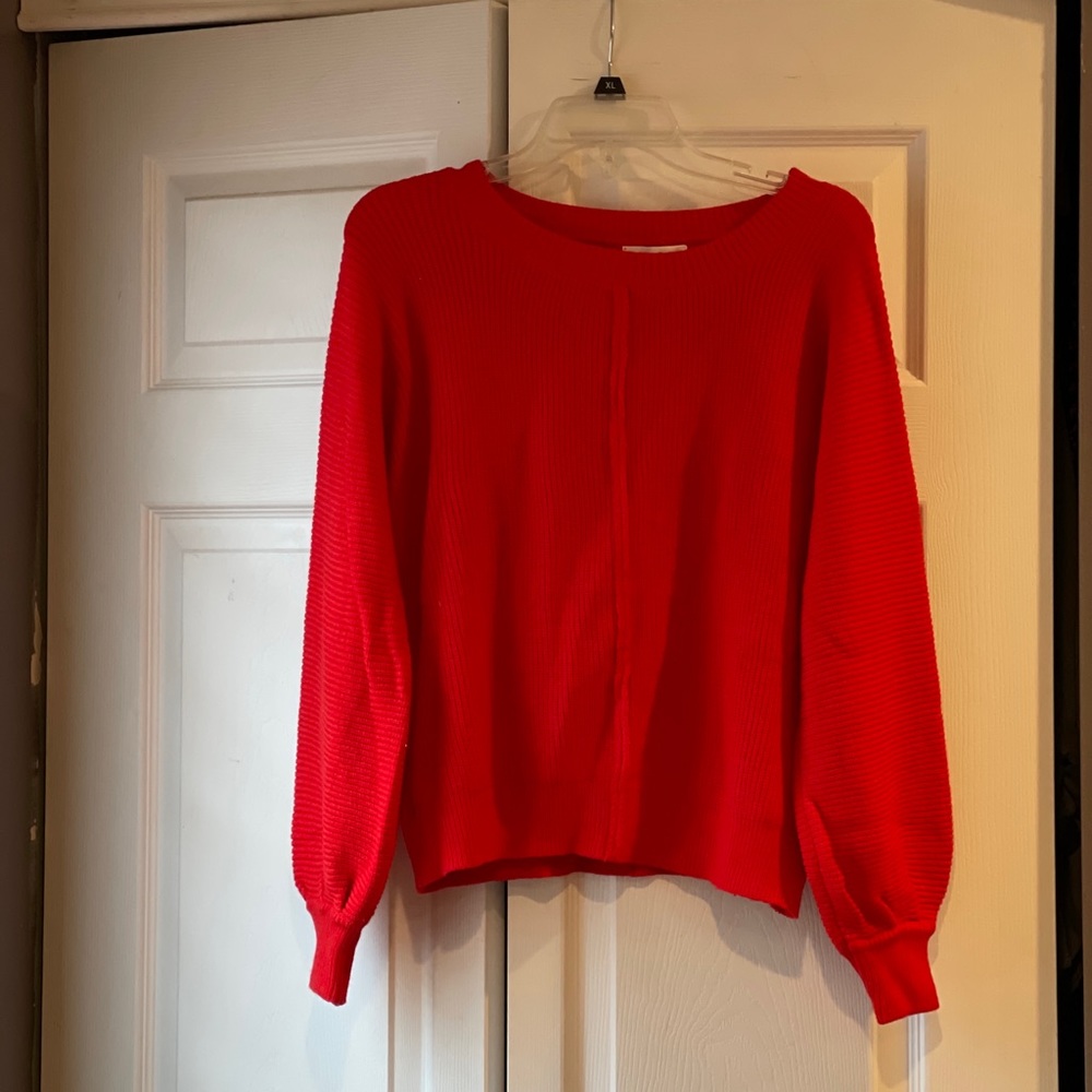 Keep The Peace Sweater -Red